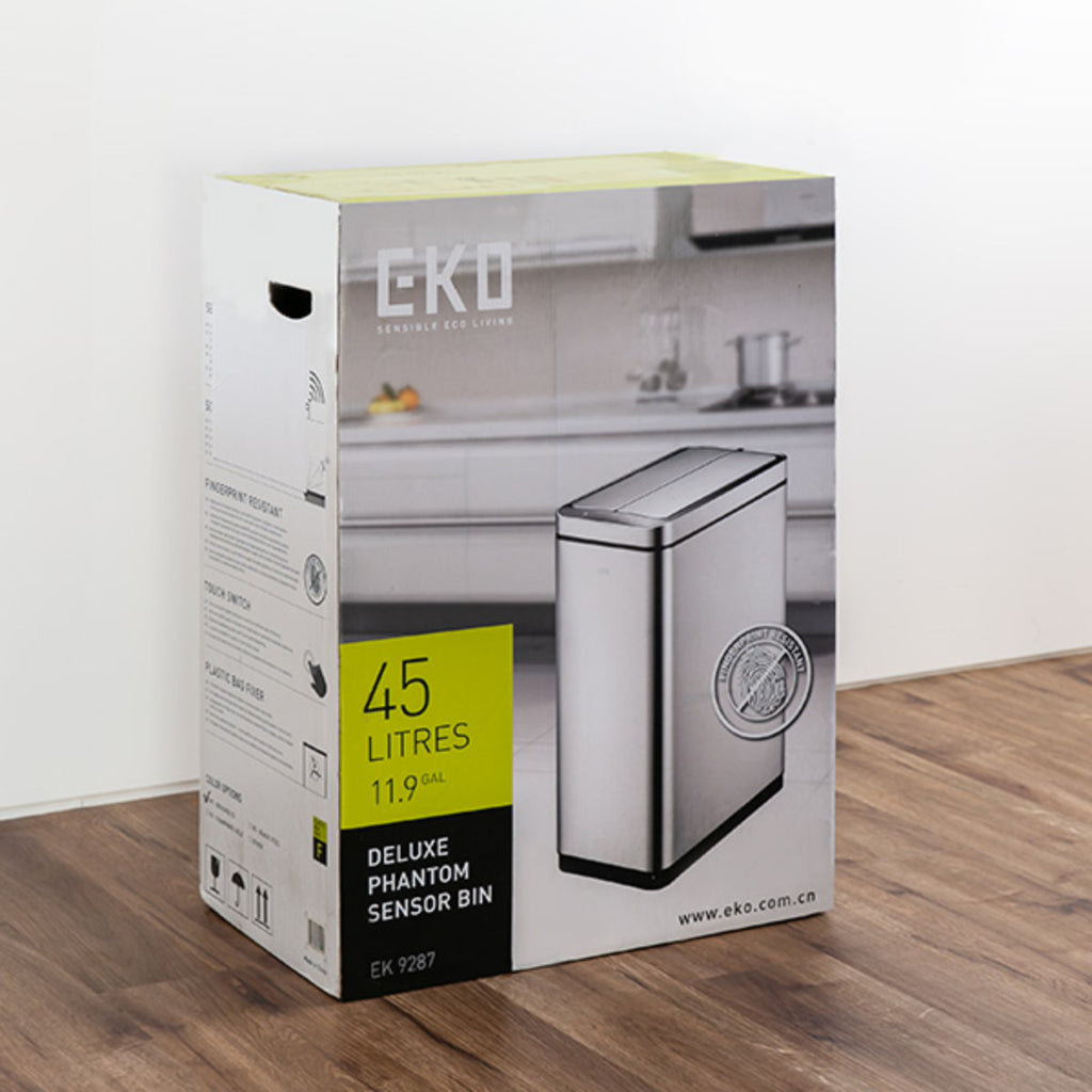 EKO ゴミ箱 45L デラックスファントム センサービン ステンレス