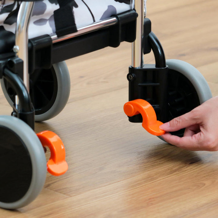 ショッピングカートアップラインバッグ付きアルミ製ショッピングキャリー高さ調節可能