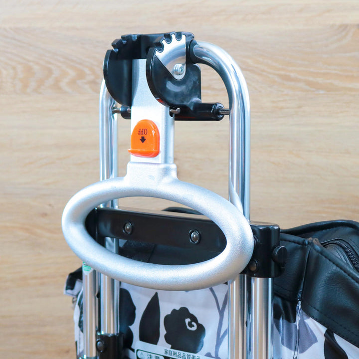 ショッピングカートアップラインバッグ付きアルミ製ショッピングキャリー高さ調節可能