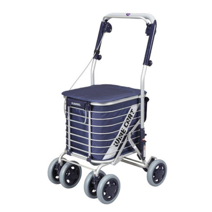 ショッピングカートワイヤーカートスワレルバッグ付きアルミ製ショッピングキャリー