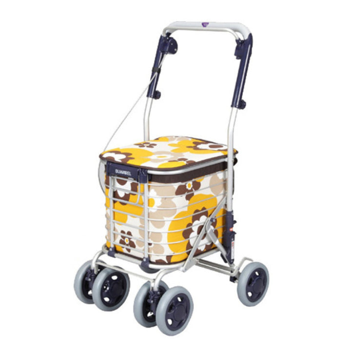 ショッピングカートワイヤーカートスワレルバッグ付きアルミ製ショッピングキャリー