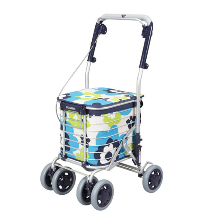 ショッピングカートワイヤーカートスワレルバッグ付きアルミ製ショッピングキャリー