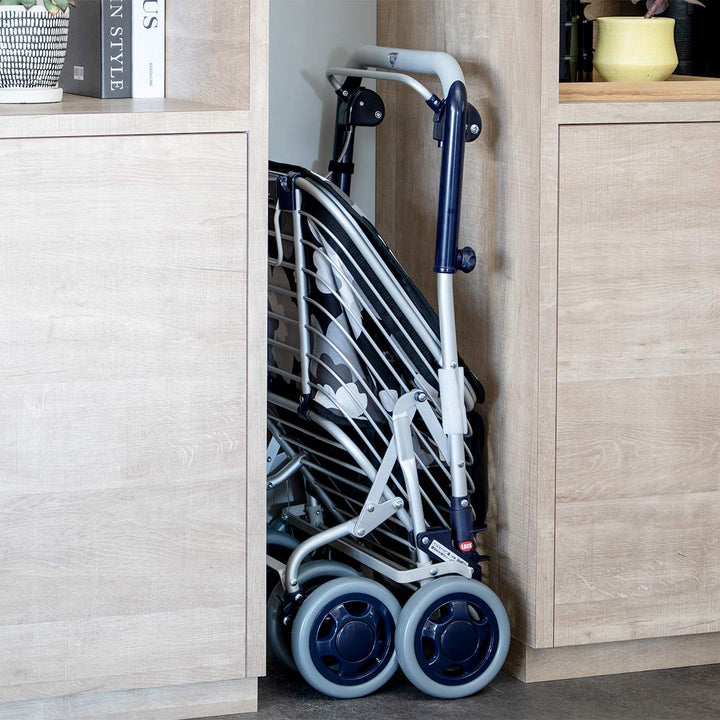 ショッピングカートワイヤーカートスワレルバッグ付きアルミ製ショッピングキャリー