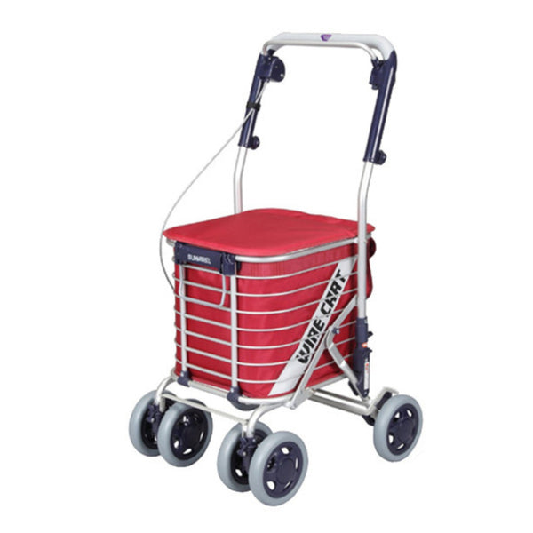 ショッピングカートワイヤーカートスワレルバッグ付きアルミ製ショッピングキャリー