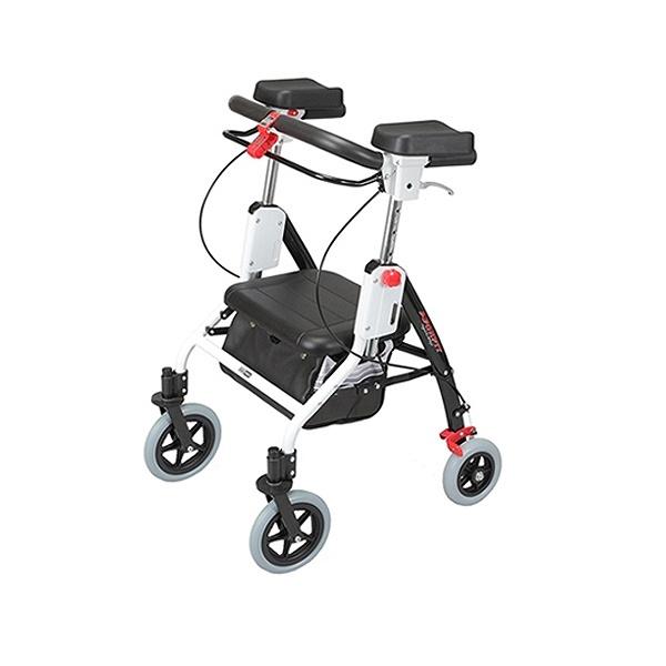 歩行器介護アームフィット肘置き付き取り外し可歩行速度調整機能付き折りたたみバッグ付き高さ調整可能非課税