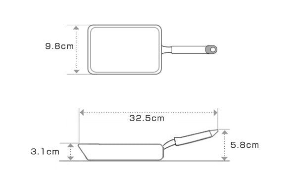 卵焼き器小IH対応鉄製匠マグマプレート日本製