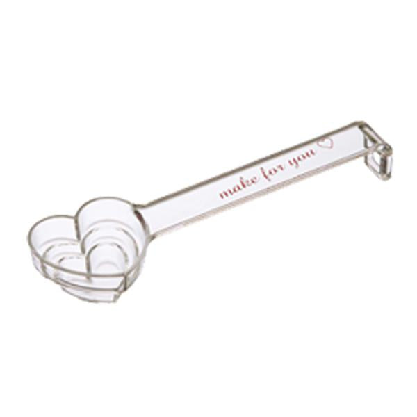 山崎実業段々計量スプーンハートクリア