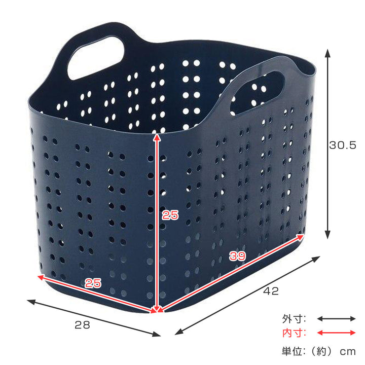 ランドリーバスケットS＆WサンバッサMサイズ