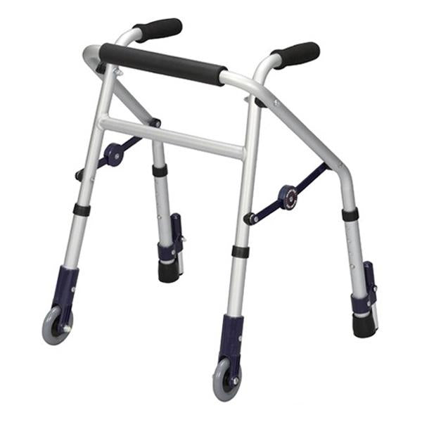 歩行器アルミ製前輪固定キャスター付後脚スタンド式固定型スライドフィットXSタイプミニサイズ室内専用非課税