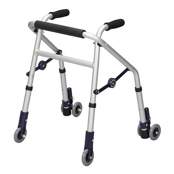歩行器アルミ製前輪固定キャスター付固定型スライドフィットXSタイプミニサイズ室内専用非課税