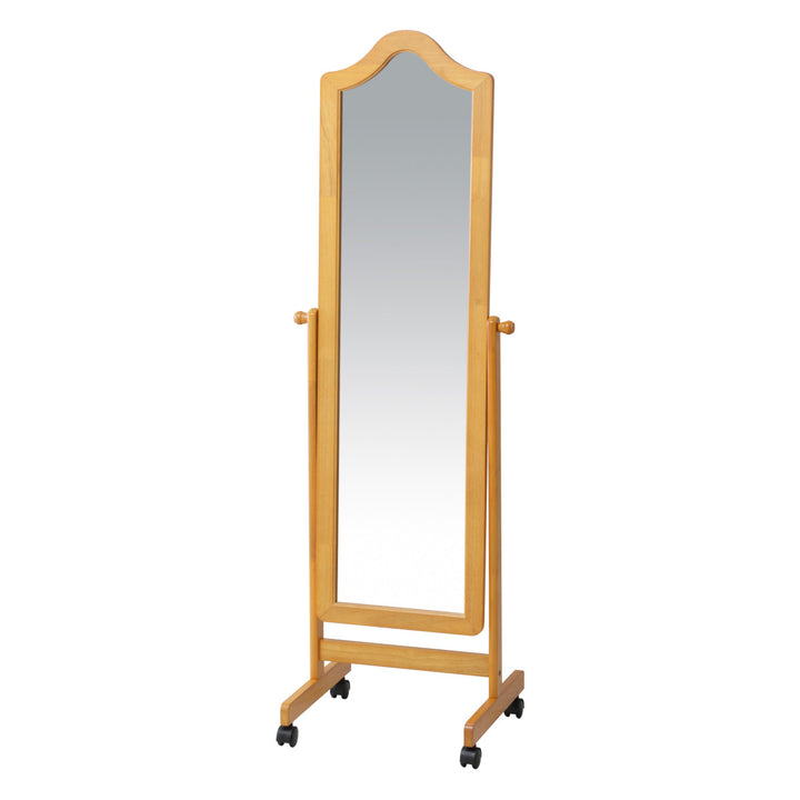 スタンドミラー姿見木製約幅50cm