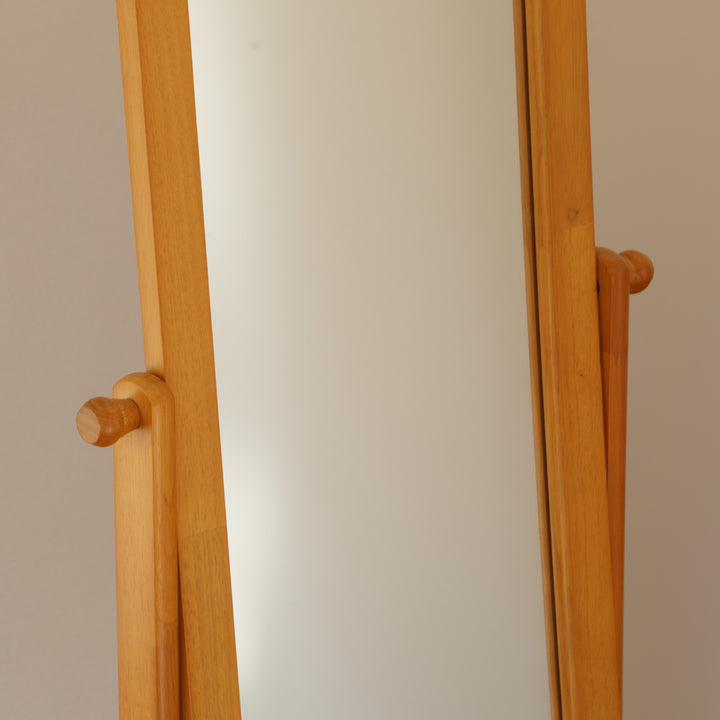 スタンドミラー姿見木製約幅50cm