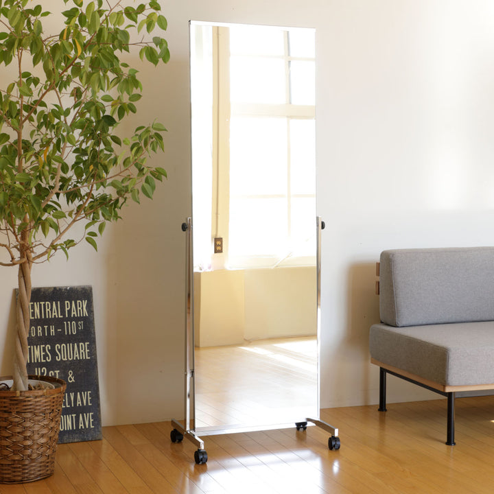 スタンドミラー姿見ノンフレーム幅57cm