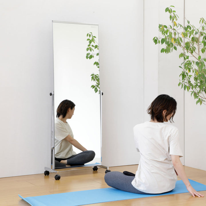 スタンドミラー姿見ノンフレーム幅57cm