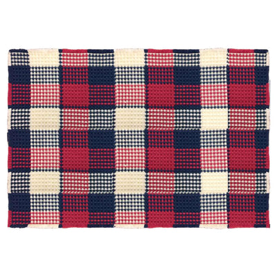 【在庫処分特価】 ラグ CALM BLEND インテリアマット 90×130cm チェック