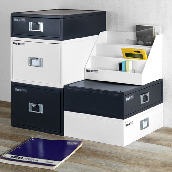 ファイルケースA4ファイルユニットMEDIX横型モノトーンMX-50R