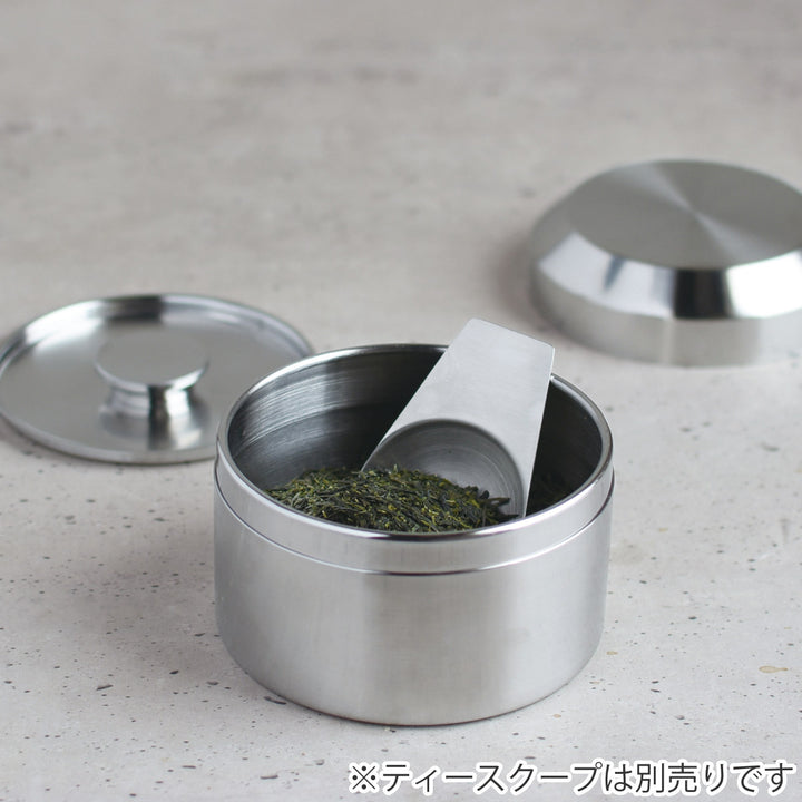 キントーKINTOキャニスター250mlLEAVESTOTEA茶筒ステンレス