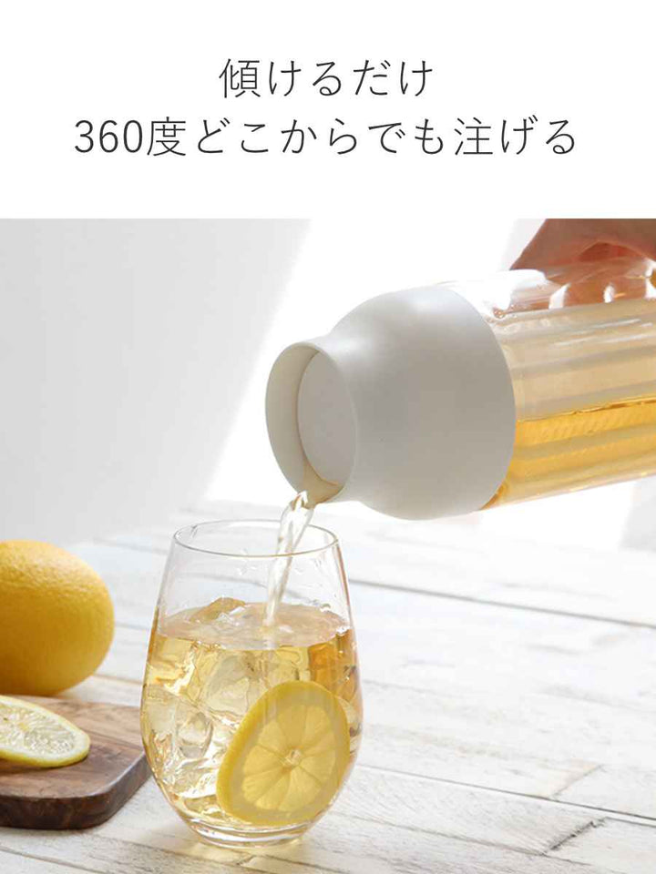 キントーKINTO冷水筒ピッチャー耐熱1LガラスCAPSULEカプセルコールドブリュー水差し