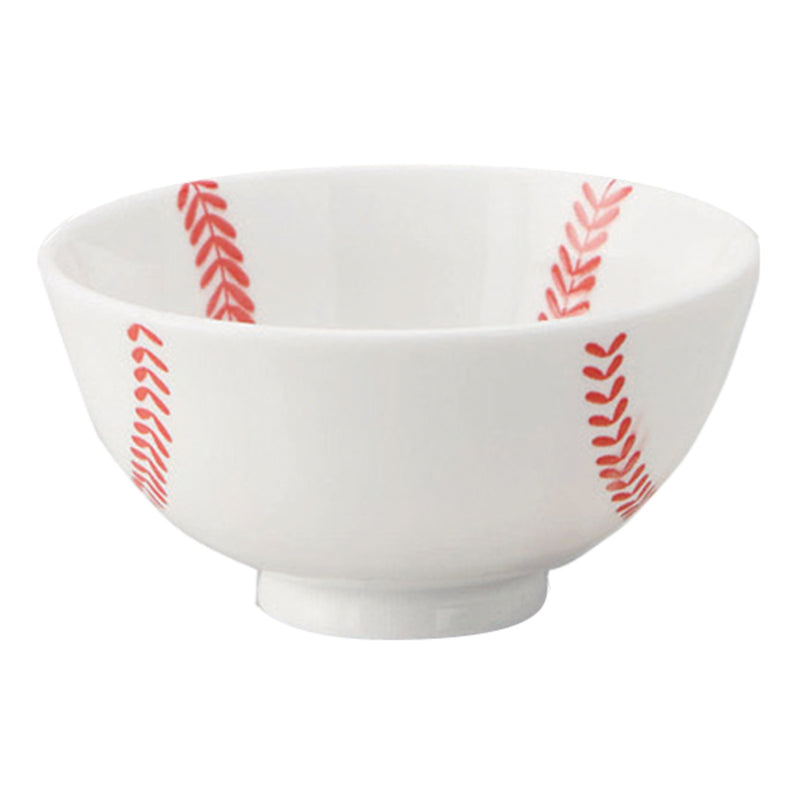 茶碗野球ボールベースボール飯碗子供用磁器日本製