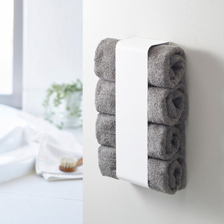 山崎実業towerマグネットバスタオルホルダータワー