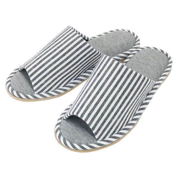 スリッパmonochrome清潔竹炭外縫いLサイズ