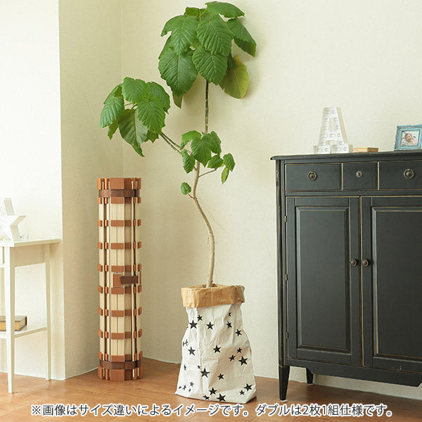 すのこベッドダブルロール式薄型折りたたみすのこマット桐製軽量