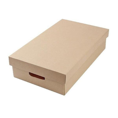 収納ケース 約 幅39×奥行65×高さ16cm クラフト衣装ケース ふた式 取っ手付き