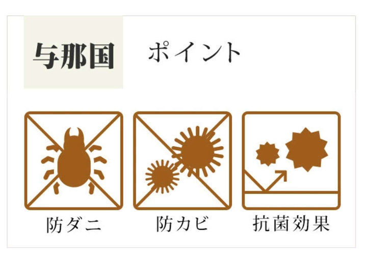 い草上敷き花ござ与那国4.5畳約261×261cmブラウン
