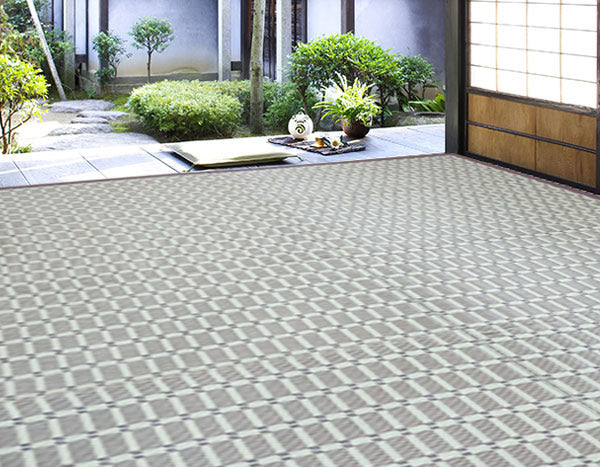 上敷き洗えるPP製月ヶ瀬3畳五八間約176×264cm