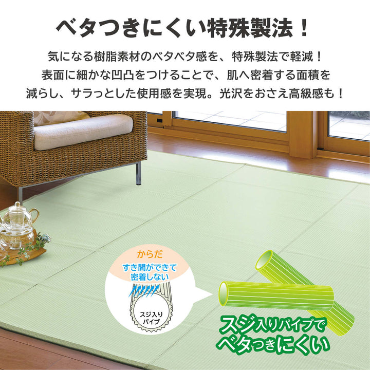 上敷き洗えるPP製宇治江戸間1畳約87×174cm抗菌