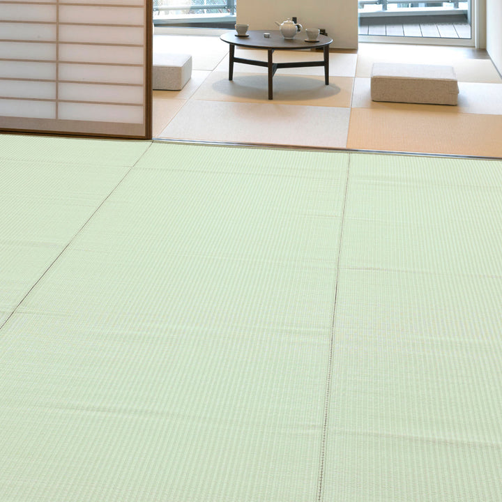 上敷き洗えるPP製宇治江戸間8畳約352×352cm抗菌