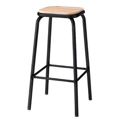 カウンターチェア 高さ71cm スチール 木製 天然木 ハイスツール