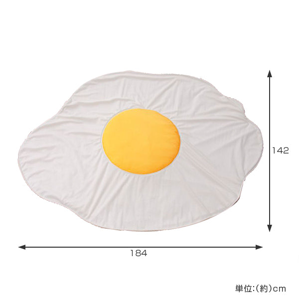 ブランケット目玉焼き中綿入り毛布XL