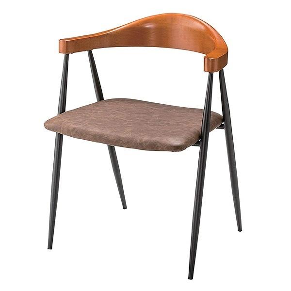 アームチェアアイアンフレーム椅子座面高44cm