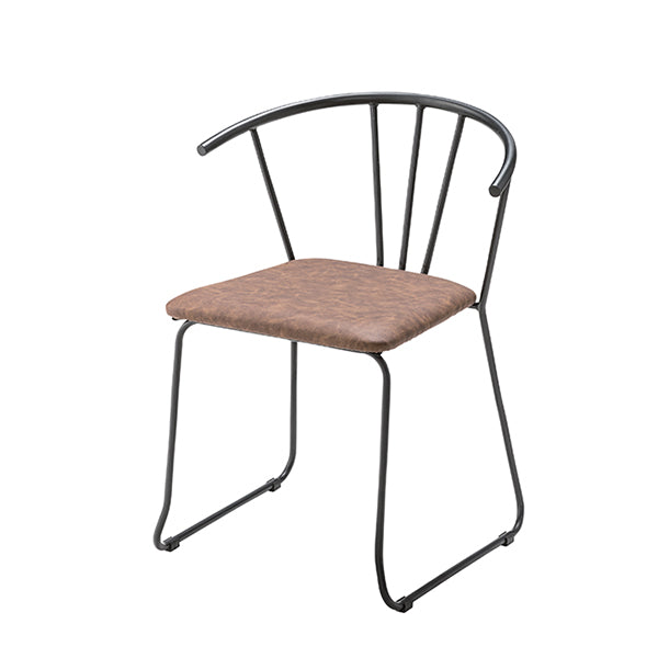 アームチェアアイアンフレーム椅子座面高45cm