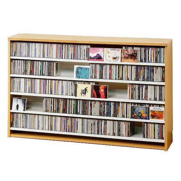1200枚以上収納 家具・インテリア オークス CD/DVDストッカー ラック