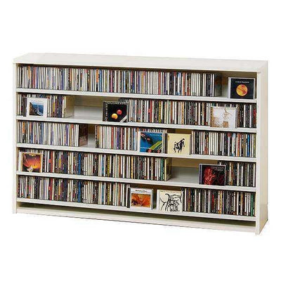 CDラック 幅139.2cm 5段 大量収納ストッカー