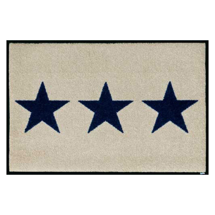 玄関マットwash+dryウォッシュアンドドライStarsシャンパン50×75cm