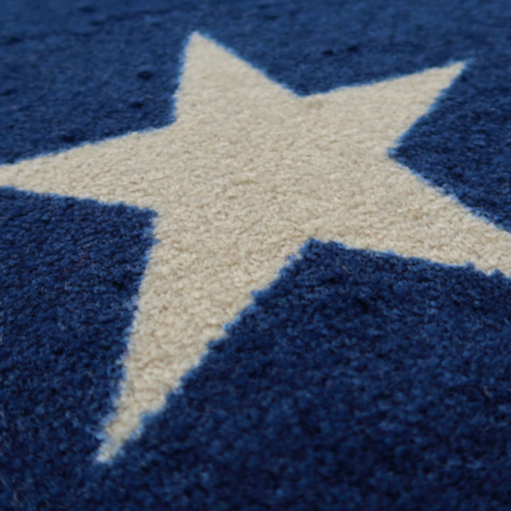 玄関マットwash+dryウォッシュアンドドライStarsネイビー50×75cm