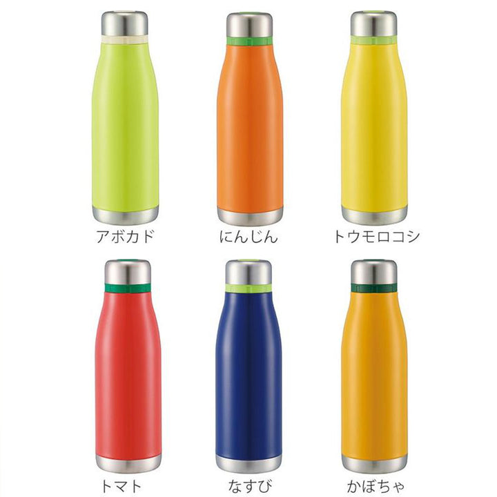 水筒コンパクトステンレスボトルマルシェ400mlアボカド