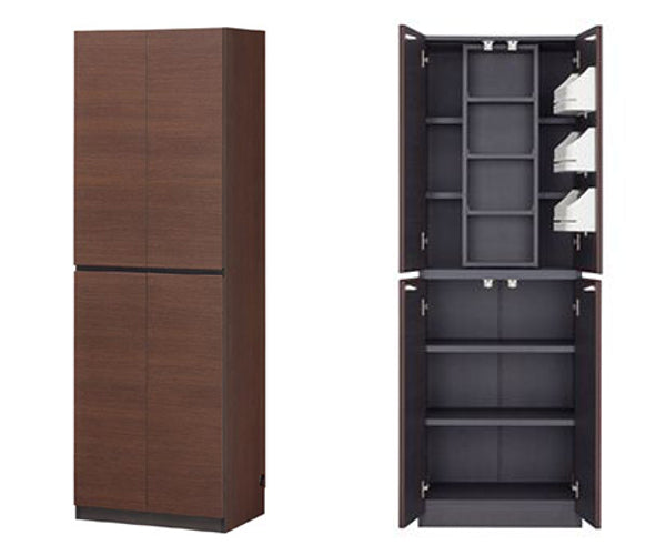 キャビネット幅60cmスライド棚付壁面収納日本製ポルターレ