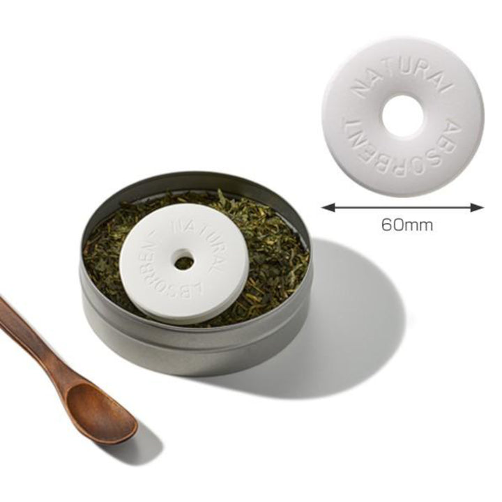 除湿剤NaturalAbsorbent60調湿保存できる珪藻土リングLホワイト