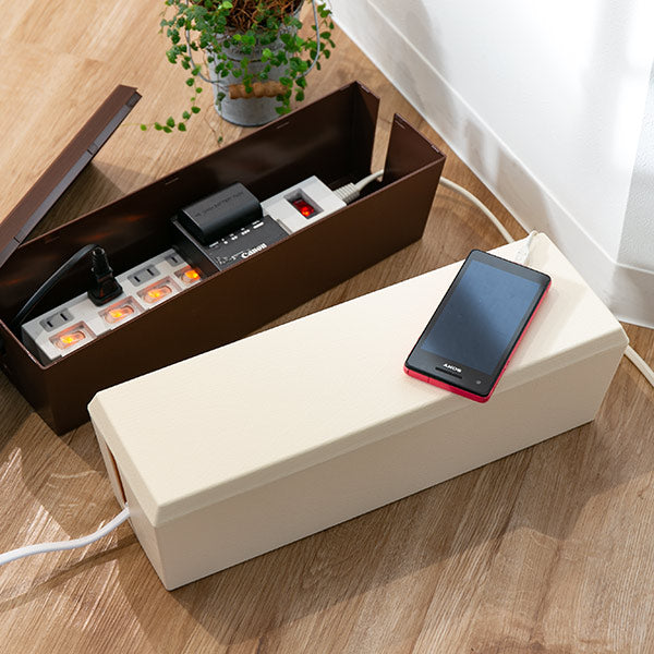 ケーブル収納ケーブルボックススリムタップボックス6口タイプに対応