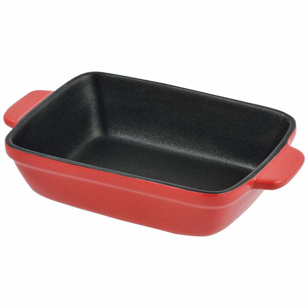 グラタン皿角型22.5cmフッ素加工耐熱皿陶磁器