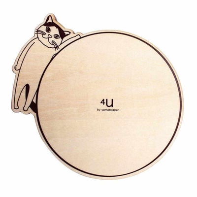 コースター 木製 ねこ 合板 コップ敷き 日本製