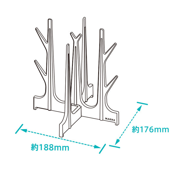 マーナボトル水切りスタンドホワイト折り畳める