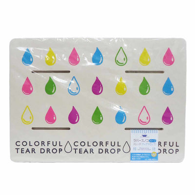 お風呂マット ラバースノコ パレッタティアドロップ ハーフサイズ 60×42.5cm