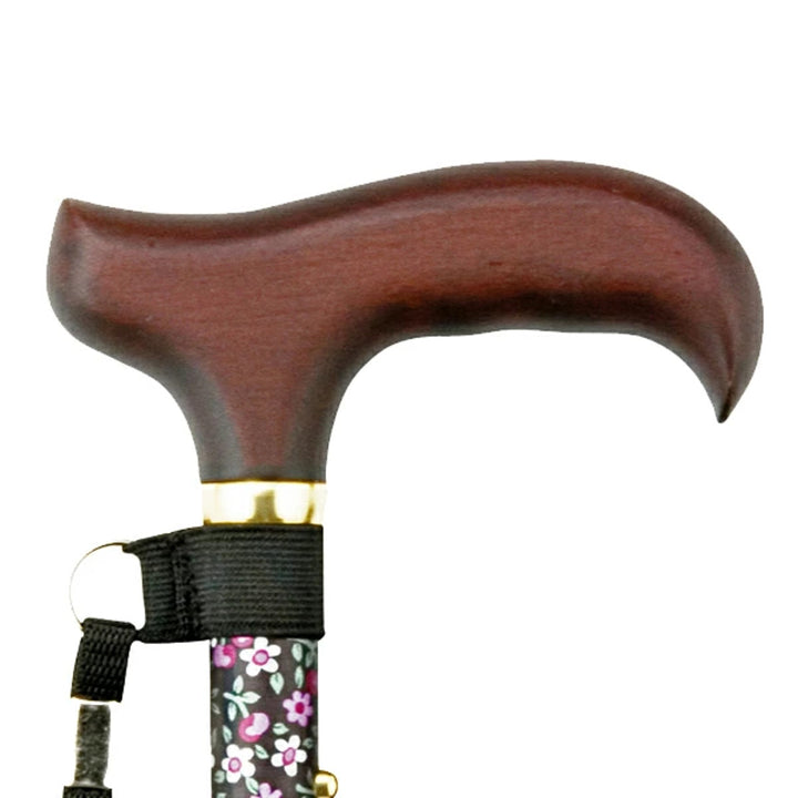杖折りたたみ軽量女性おしゃれステッキ花柄アルミ製