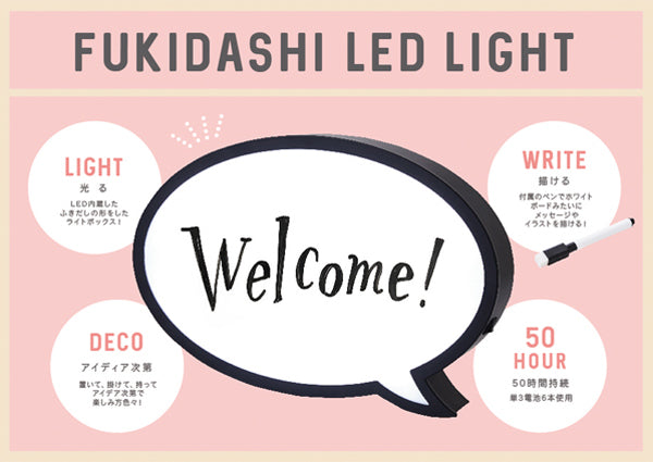 インテリアライトライトLEDふきだしLEDライト