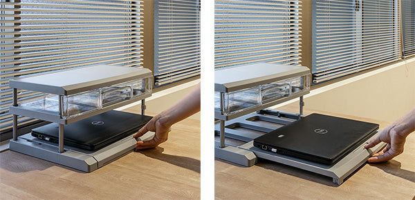 パソコンラック卓上約幅49×奥行33×高さ22cmノートパソコン用22型